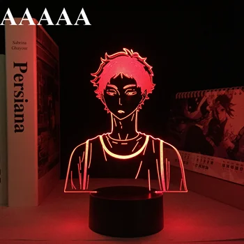 Keiji Akaashi LED Nočna Lučka za Spalnica Dekor Nočna Otrok Darilo za Rojstni dan Haikyu Akaashi 3D Lučka Manga Haikyuu Dropship